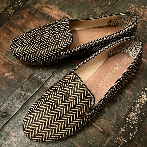 Matt Bernson Pony Hair Loafers Size 7 | Color: Black/Cream - Picture 2 of 13